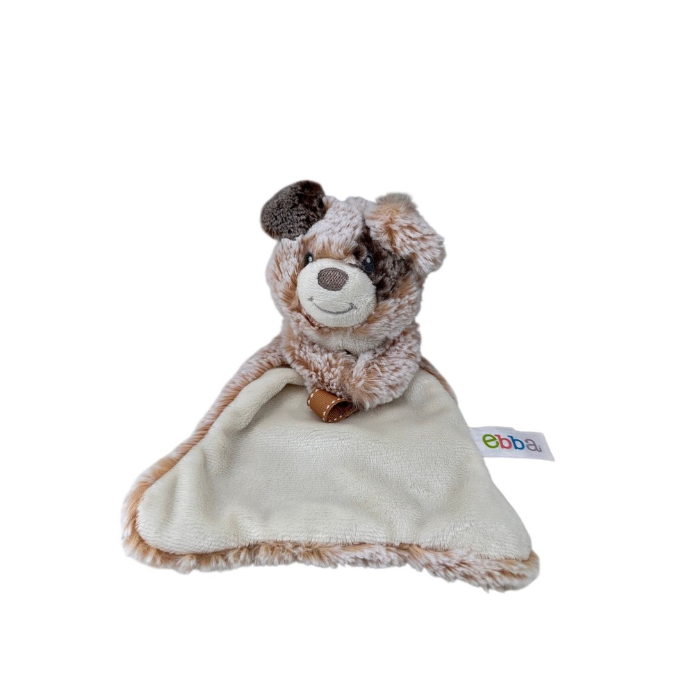 Ebba Aurora World Puppy Dog‎ Baby Security Blanket Lovey Brown Tan Plush 11in